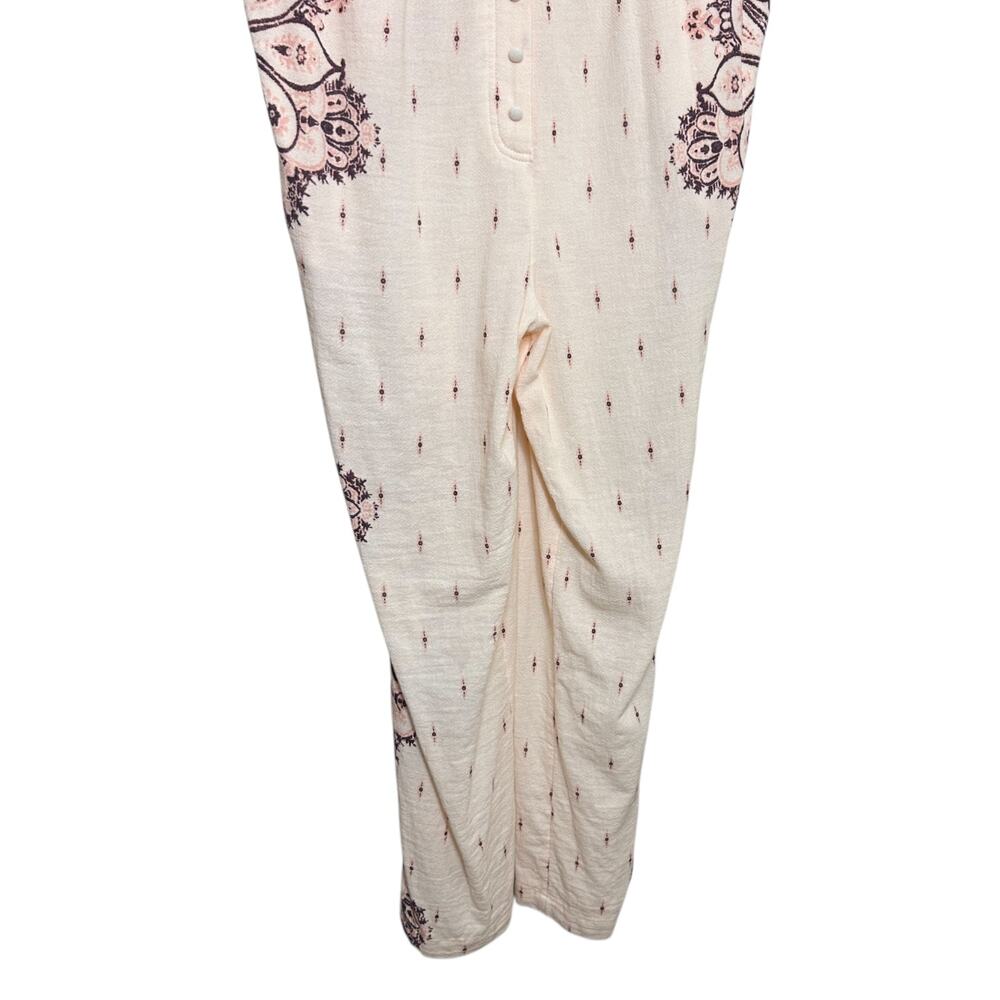 Free People, Women’s ‘Setting Sun’ Printed Jumpsuit, V-Neck, Boho, Pink X-Small - Picture 6 of 10